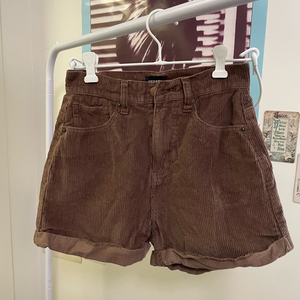 Brown Jean Shorts